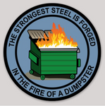 Dumpster Fire Sticker