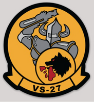 Officially Licensed US Navy VS-27 Seawolves Sticker