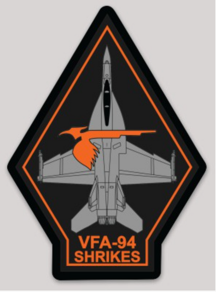 Officially Licensed VFA-94 Shrikes F-18 Squadron Sticker