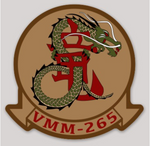 Officially Licensed USMC VMM-265 Dragons Sticker