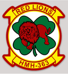 Officially Licensed HMH-363 Red Lions Sticker
