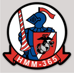 Officially Licensed USMC HMM-365 Blue Knights Sticker
