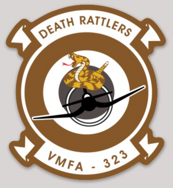 Officially Licensed USMC VMFA-323 Death Rattlers Sticker