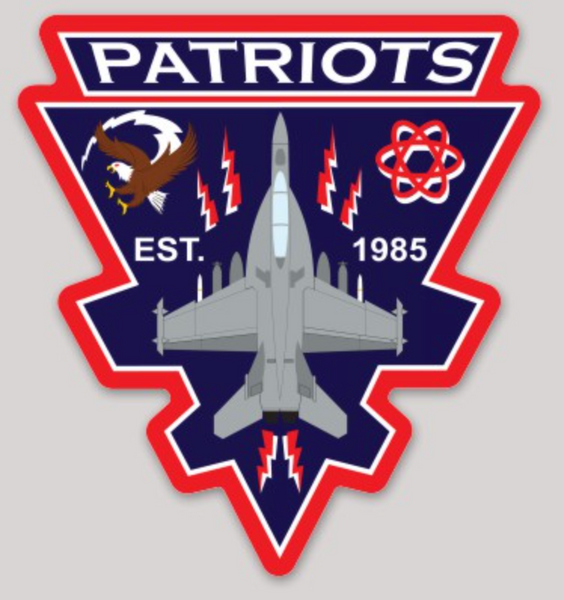 Official VAQ-140 Patriots EA-18 Growler Squadron Sticker