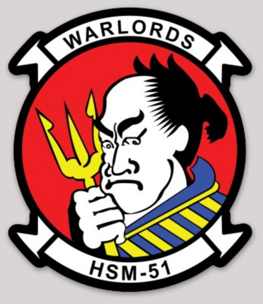 Officially Licensed HSM-51 Warlords Sticker