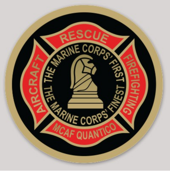Officially Licensed MCAF Quantico Crash Fire Rescue Sticker