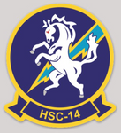 Officially Licensed US Navy HSC-14 Chargers Squadron Sticker