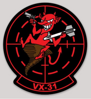 Officially Licensed US Navy VX-31 Dust Devils Squadron Stickers