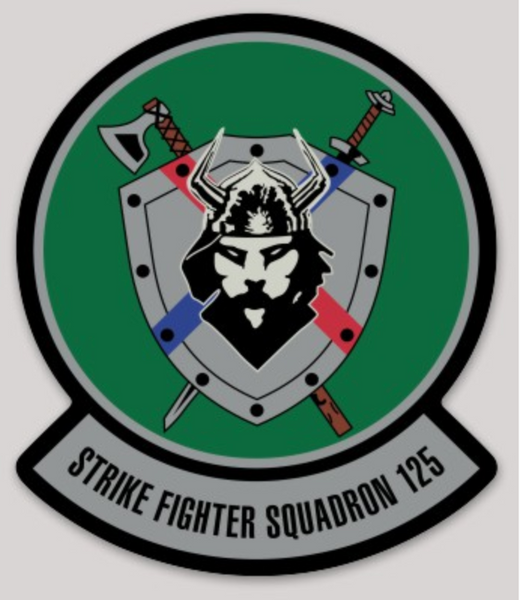Officially Licensed US Navy VFA-125 Rough Raiders Squadron Sticker
