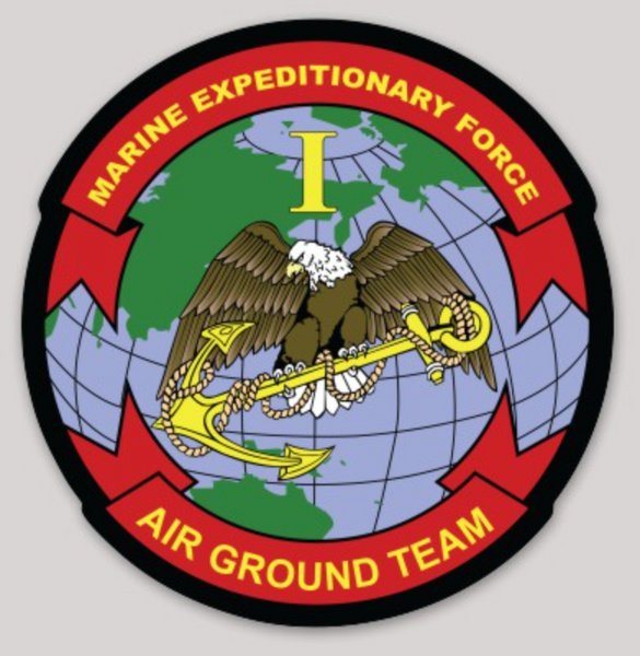 Officially Licensed 1st MEF Marine Expeditionary Force Air Ground Team Sticker