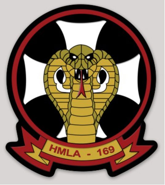 Officially Licensed USMC HMLA-169 Vipers Squadron Sticker