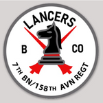 B Co 7/158th Lancers Stickers