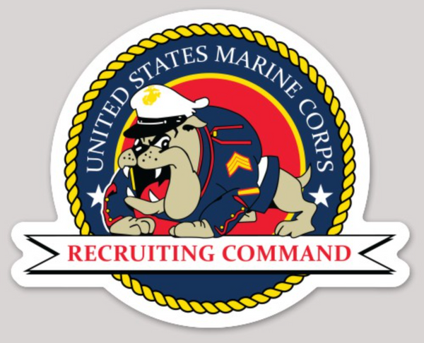 Officially Licensed USMC Recruiting Command Stickers