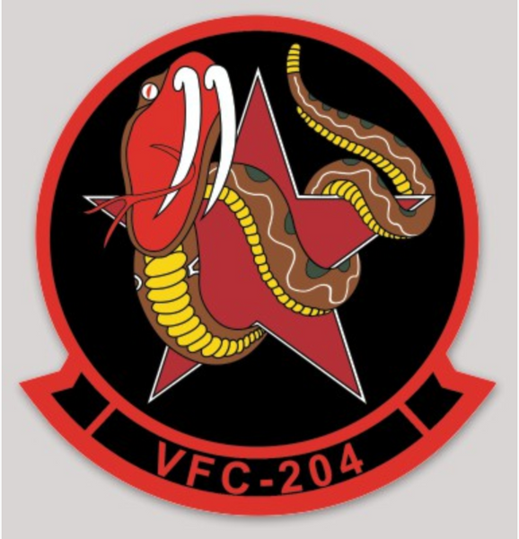 Officially Licensed US Navy VFC-204 River Rattlers Aggressor Sticker