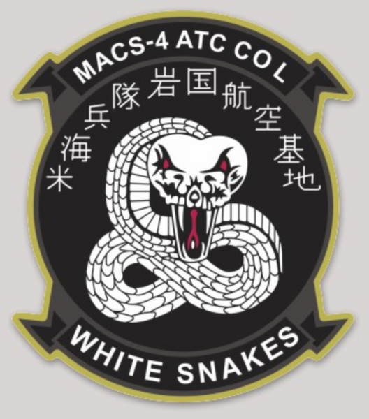 Officially Licensed MACS-4 ATC CO L White Snakes Stickers