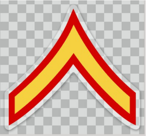 USMC Rank Stickers