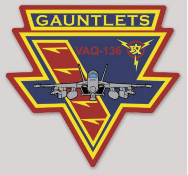 Official VAQ-136 Gauntlets EA-18 Sticker