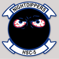 Officially Licensed US Navy HSC-5 Nightdippers Stickers