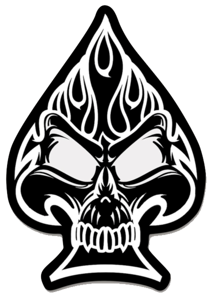Official HMLA-267 El Fuego Skull Sticker