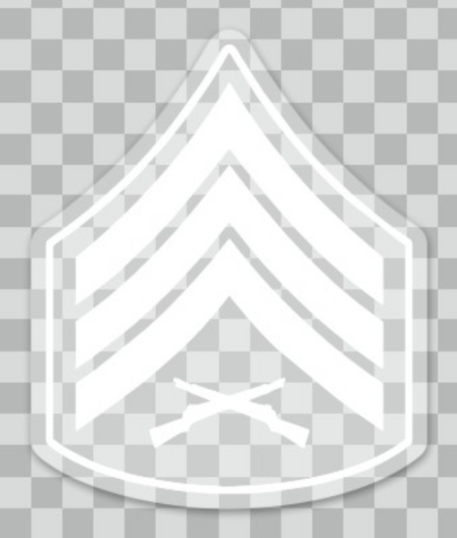 USMC Sgt Rank Window sticker