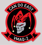 Officially Licensed USMC VMAQ-2 Death Jesters Sticker