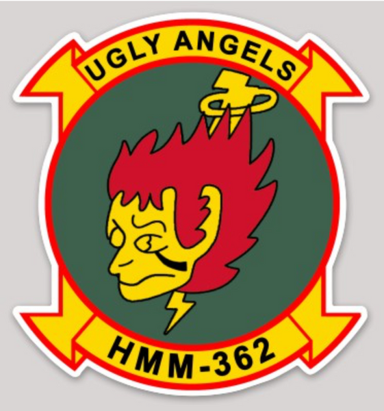 Officially Licensed USMC HMM-362 Ugly Angles Sticker