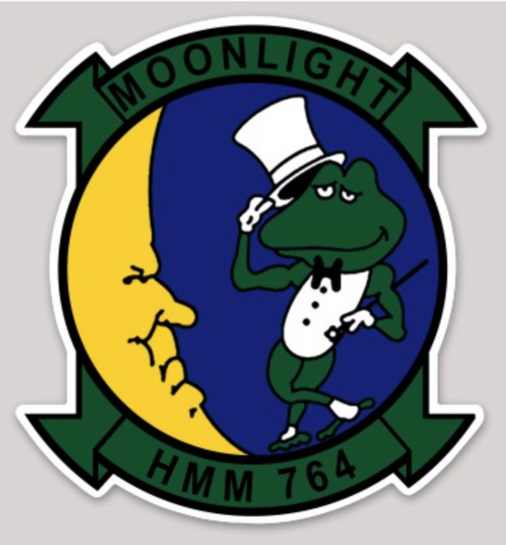 Officially Licensed USMC HMM-764 Moonlighters Sticker