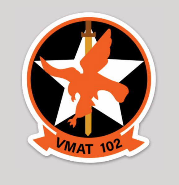 Officially Licensed USMC VMAT-102 Skyhawks Sticker