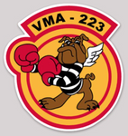 Officially Licensed USMC VMA-223 Bulldogs Sticker