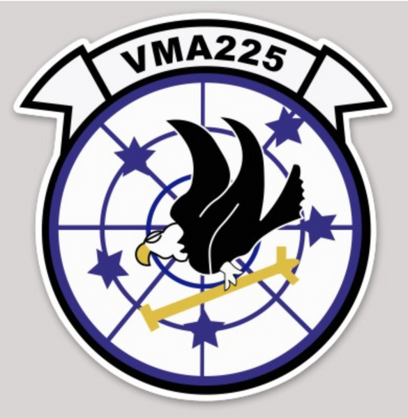 Officially Licensed USMC VMA-225 Vagabonds Sticker