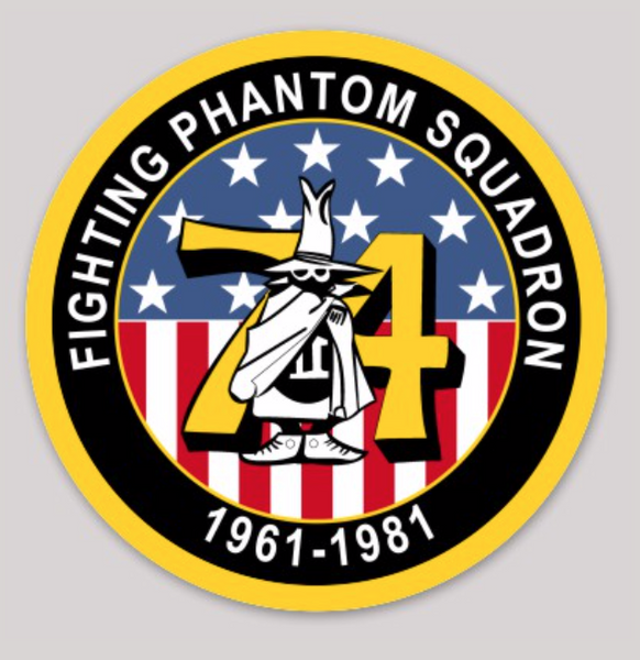 Officially Licensed US Navy VF-74 Be-Devilers F-4 Phantom Sticker