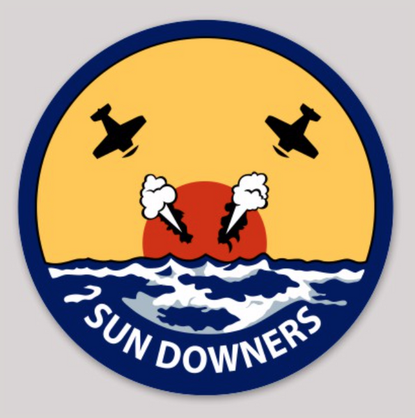 Officially Licensed US Navy VF-111/VFC-111  Sundowners Sticker