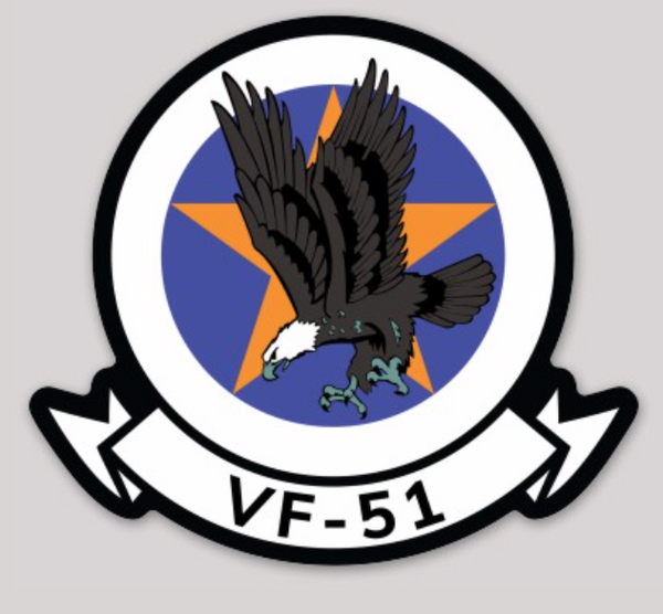 Officially Licensed US Navy VF-51 Screaming Eagles Sticker