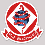 Officially Licensed US Navy VF-102 Diamondbacks Sticker