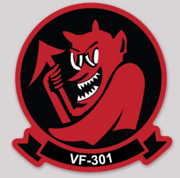 Officially Licensed US Navy  VF-301 Devi's Disciples Sticker