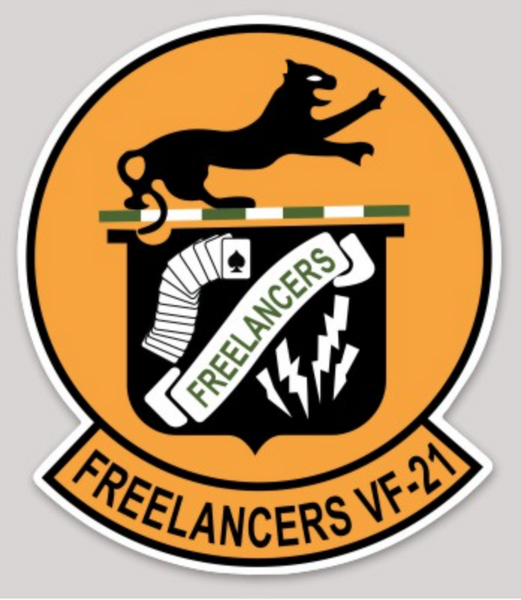Officially Licensed US Navy VF-21 Freelancers Sticker