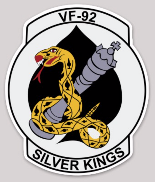 Officially Licensed US Navy VF-92 Silver Kings Sticker