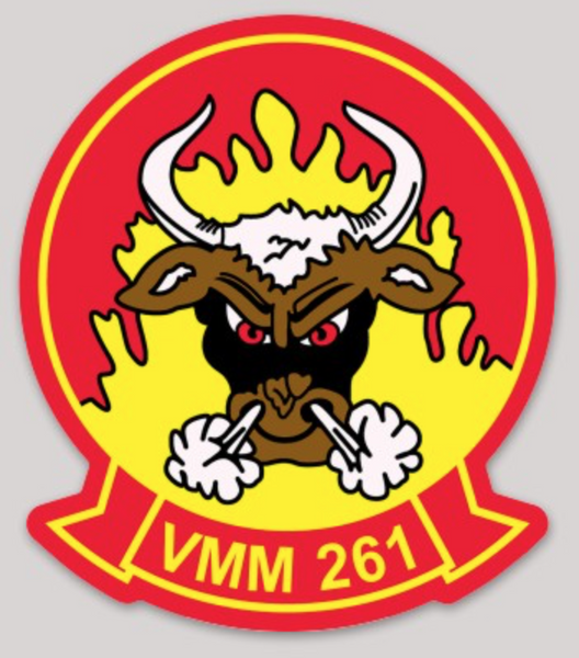 Officially Licensed VMM-261 Raging Bulls Sticker