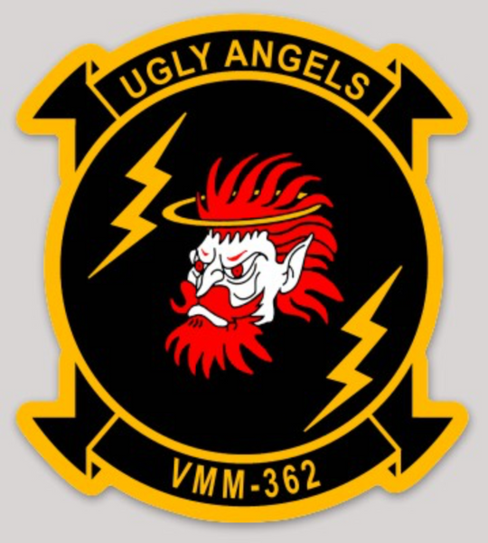 Officially Licensed USMC VMM-362 Ugly Angels Sticker