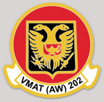 Officially Licensed USMC VMAT (AW)-202 Double Eagles Sticker