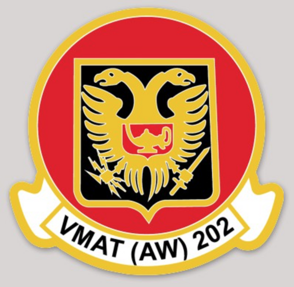 Officially Licensed USMC VMAT (AW)-202 Double Eagles Sticker