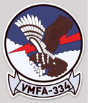 Officially Licensed USMC VMFA-334 Falcons Sticker