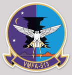 Officially Licensed USMC VMFA-513 Flying Nightmares Sticker