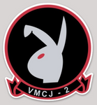 Officially Licensed USMC VMCJ-2 Playboys Sticker