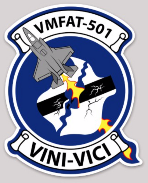Officially Licensed USMC VMFAT-501 Warlords Sticker