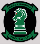 Officially Licensed USMC VMFA(AW)-121 Green Knights Sticker
