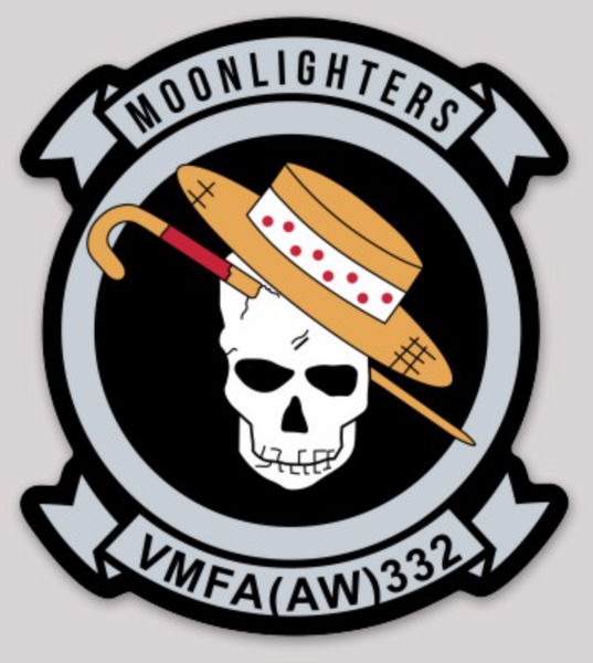 Officially Licensed USMC VMFA(AW)-332 Moonlighters Sticker