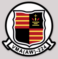 Officially Licensed USMC VMA(AW)-224 Fighting Bengals Sticker
