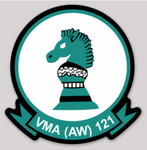 Officially Licensed USMC VMA(AW)-121 Green Knights Sticker