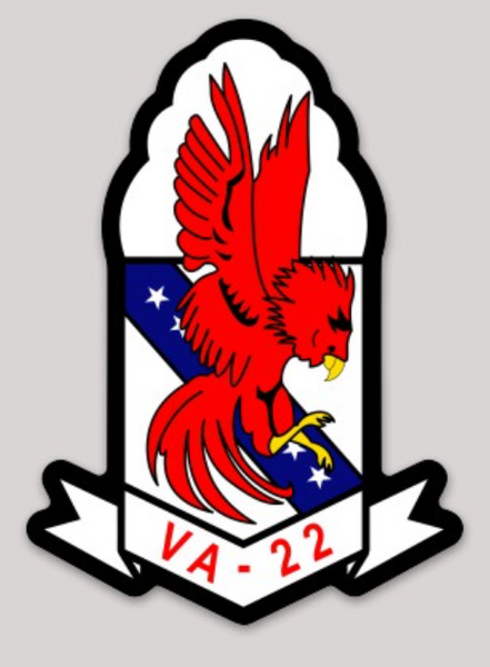 US Navy VA-22 Fighting Redcocks Sticker